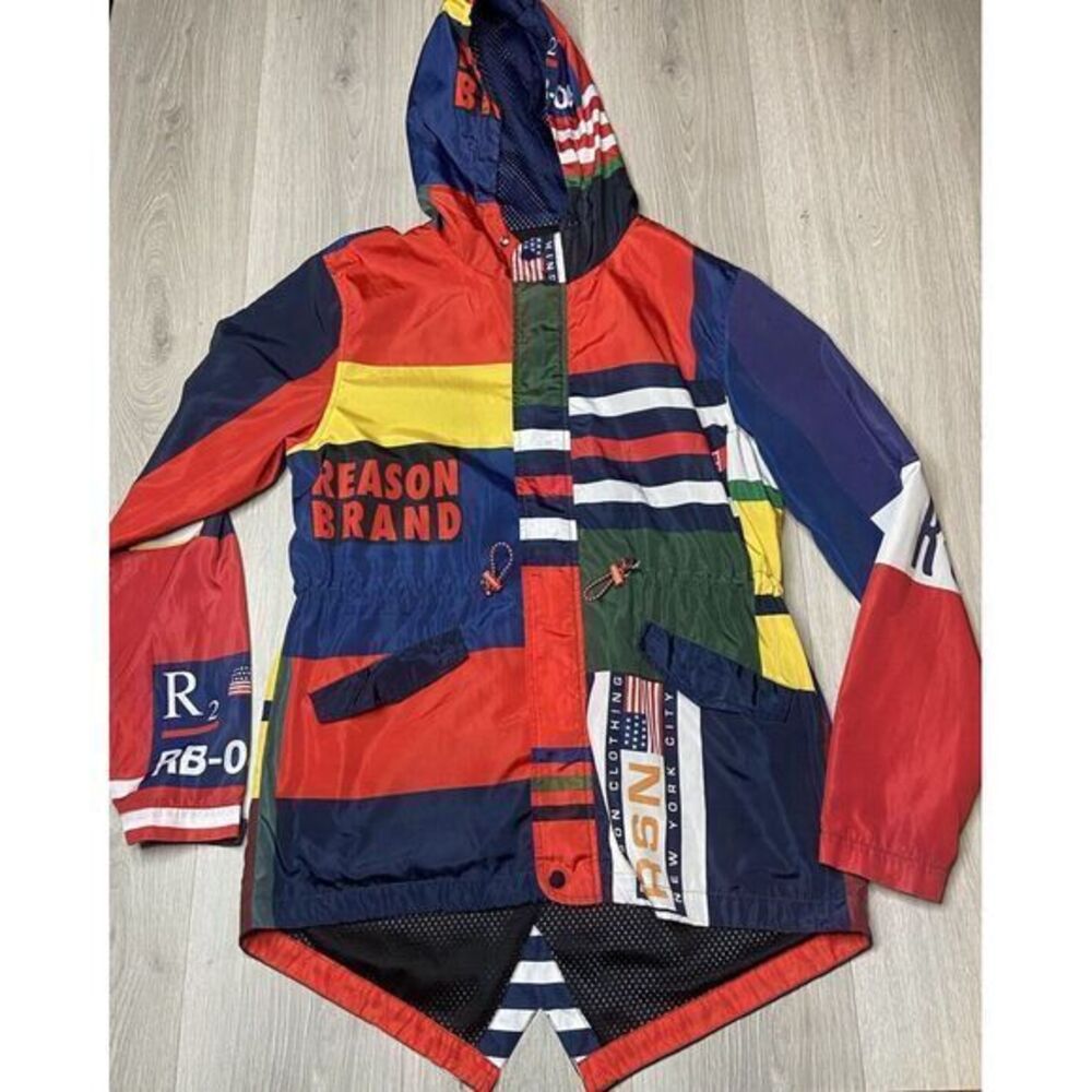 Reason Jacket Womens Medium Colorblock Windbreake… - image 1